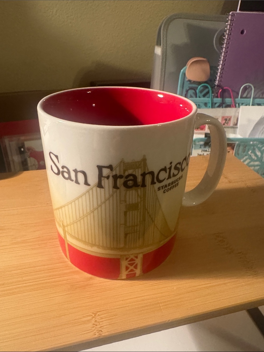 Starbucks White and Red San Francisco City Mug